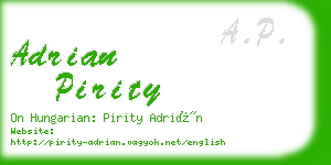 adrian pirity business card